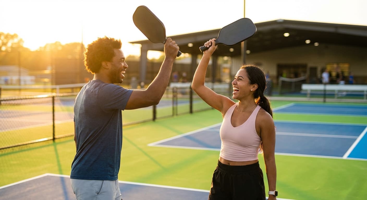 Pickleball players